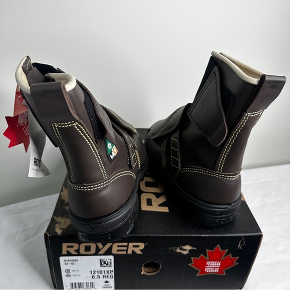 Royer - Composite Toe Work Boots with Met Guard FR Composite Toe - Brown Leather - Picture 2 of 14